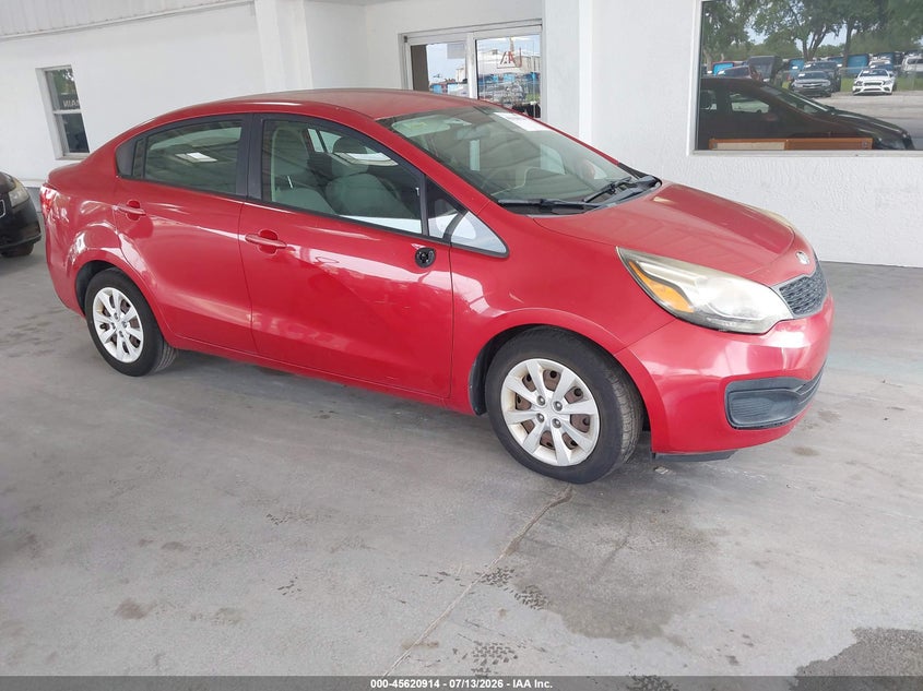 2014 Kia Rio VIN KNADM4A38E6370927 IAAI salvage auction — NORMAL WEAR, Clear (Florida), sold $1,050 on 2026-07-29 (photo 1)