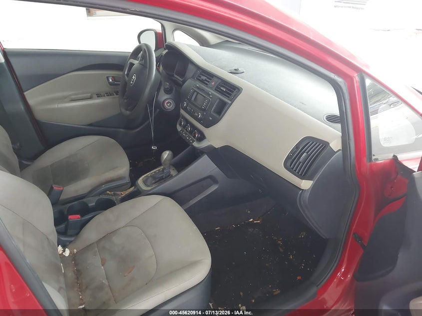 2014 Kia Rio VIN KNADM4A38E6370927 IAAI salvage auction — NORMAL WEAR, Clear (Florida), sold $1,050 on 2026-07-29 (photo 5)