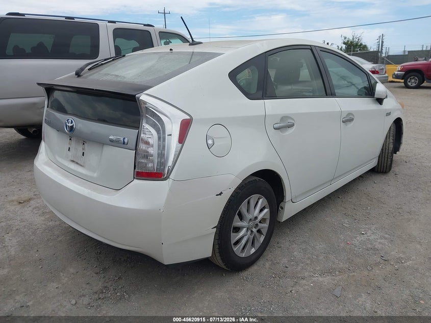 2012 Toyota Prius VIN JTDKN3DP2C3019672 IAAI salvage auction — NORMAL WEAR, Clear - Dealer Only (California), sold $7,850 on 2026-07-23 (photo 4)