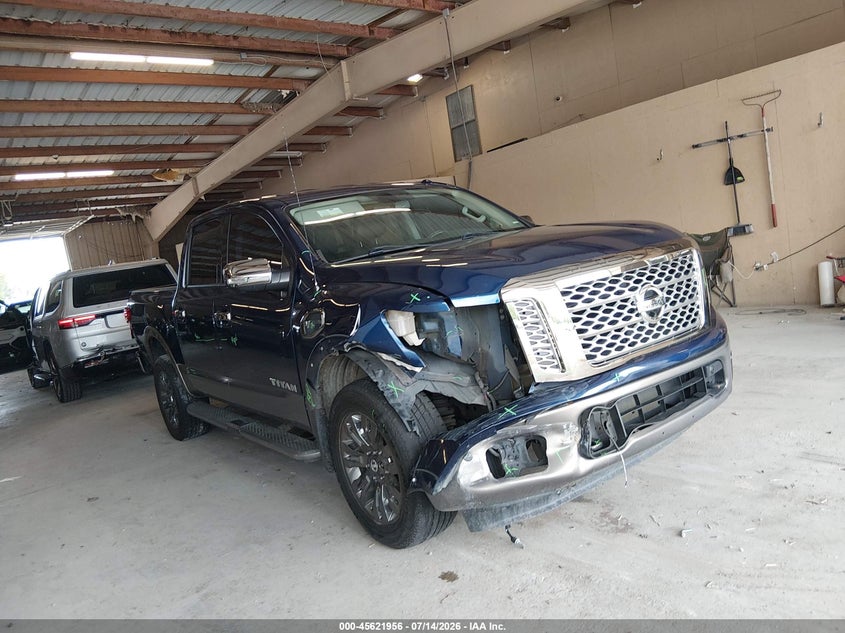 2017 Nissan TITAN VIN 1N6AA1E57HN507923 IAAI salvage auction — RIGHT FRONT, Salvage Title, sold $6,500 on 2026-08-03 (photo 1)