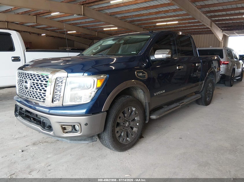 2017 Nissan TITAN VIN 1N6AA1E57HN507923 IAAI salvage auction — RIGHT FRONT, Salvage Title, sold $6,500 on 2026-08-03 (photo 2)