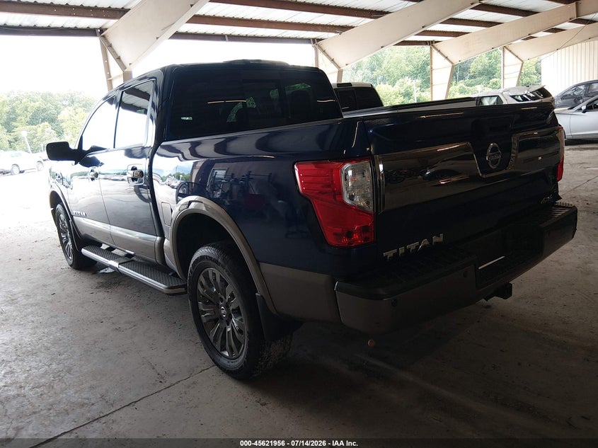 2017 Nissan TITAN VIN 1N6AA1E57HN507923 IAAI salvage auction — RIGHT FRONT, Salvage Title, sold $6,500 on 2026-08-03 (photo 3)