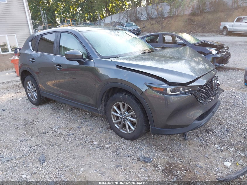 2022 Mazda Cx-5 VIN JM3KFBCMXN0551195 IAAI salvage auction — LEFT FRONT, Salvage Title, sold $6,100 on 2026-07-31 (photo 1)