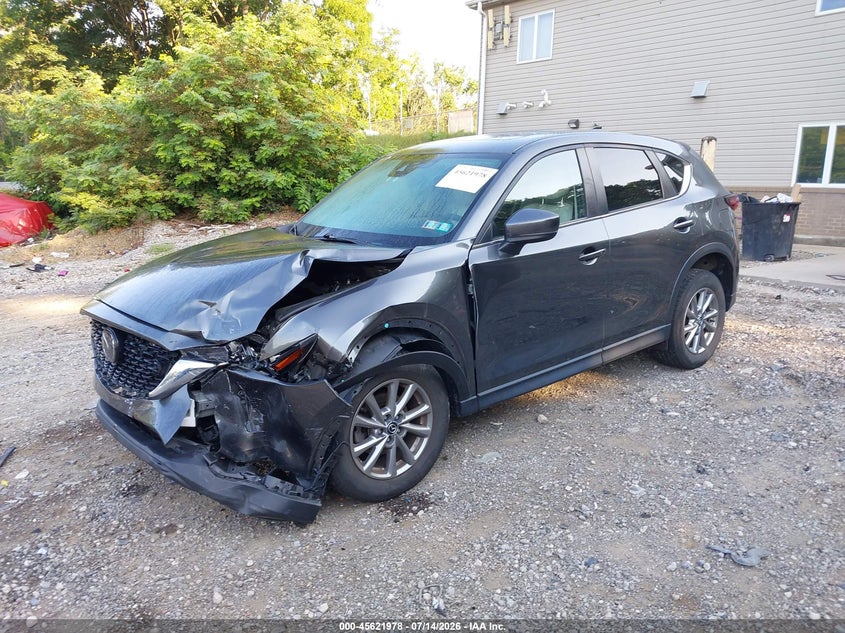 2022 Mazda Cx-5 VIN JM3KFBCMXN0551195 IAAI salvage auction — LEFT FRONT, Salvage Title, sold $6,100 on 2026-07-31 (photo 2)