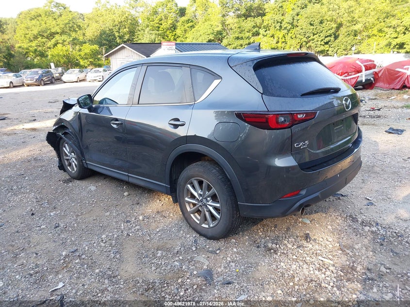2022 Mazda Cx-5 VIN JM3KFBCMXN0551195 IAAI salvage auction — LEFT FRONT, Salvage Title, sold $6,100 on 2026-07-31 (photo 3)
