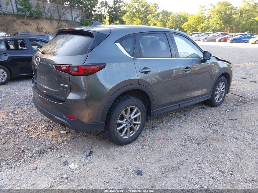 2022 Mazda Cx-5 VIN JM3KFBCMXN0551195 IAAI salvage auction — LEFT FRONT, Salvage Title, sold $6,100 on 2026-07-31 (photo 4)