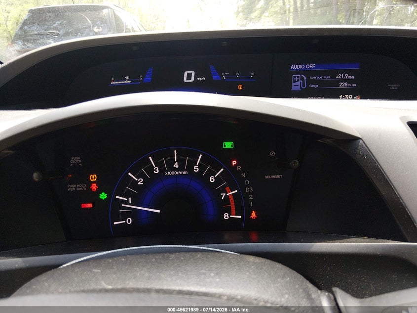 2012 Honda Civic VIN 19XFB2F90CE047871 IAAI salvage auction — FRONT END, Salvage Title, sold $950 on 2026-07-22 (photo 7)