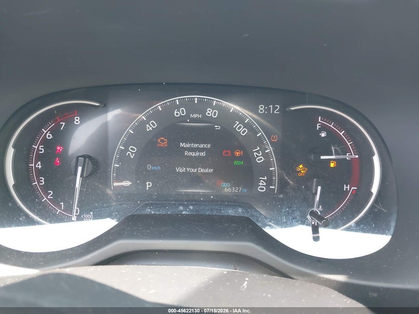 2025 Toyota Rav4 VIN 2T3K1RFV7SC308831 IAAI salvage auction — LEFT FRONT, Clear (Pennsylvania), sold $10,600 on 2026-07-29 (photo 7)