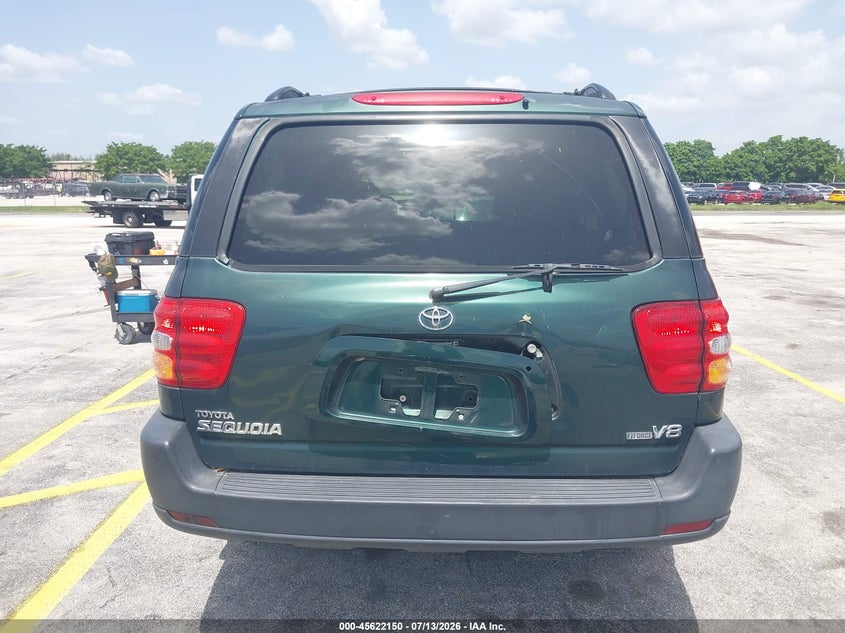 2002 Toyota Sequoia VIN 5TDZT34AX2S119998 IAAI salvage auction — NORMAL WEAR, Clear (Florida), sold $1,625 on 2026-07-16 (photo 6)