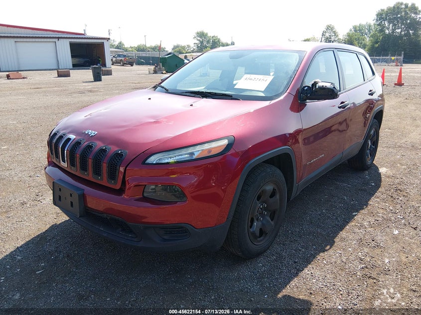 2015 Jeep Cherokee VIN 1C4PJMAB5FW775824 IAAI salvage auction — FRONT END, Salvage Title, sold $900 on 2026-07-25 (photo 2)