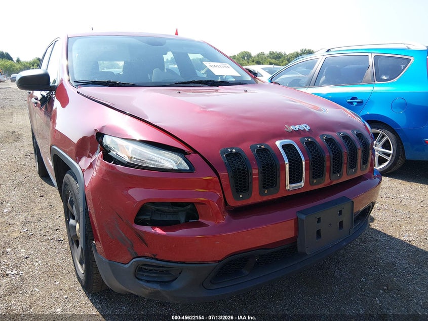 2015 Jeep Cherokee VIN 1C4PJMAB5FW775824 IAAI salvage auction — FRONT END, Salvage Title, sold $900 on 2026-07-25 (photo 6)