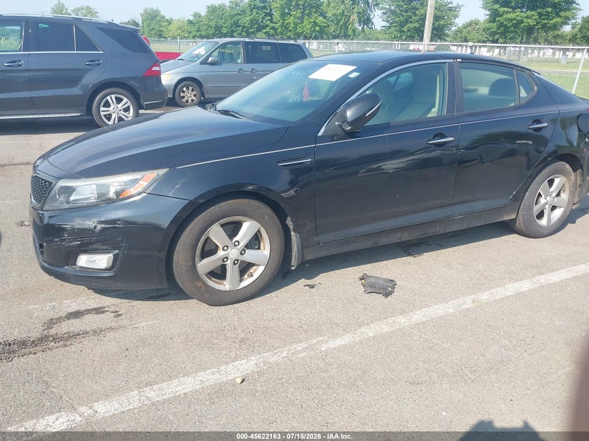 2015 Kia Optima VIN 5XXGM4A75FG467928 IAAI salvage auction — NORMAL WEAR, Clear (New Jersey), sold $525 on 2026-07-27 (photo 2)