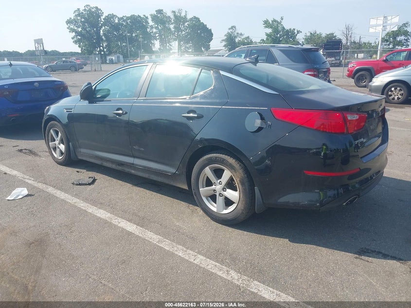 2015 Kia Optima VIN 5XXGM4A75FG467928 IAAI salvage auction — NORMAL WEAR, Clear (New Jersey), sold $525 on 2026-07-27 (photo 3)