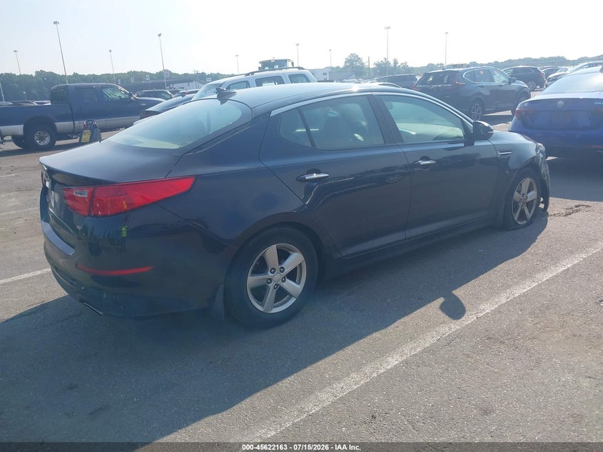 2015 Kia Optima VIN 5XXGM4A75FG467928 IAAI salvage auction — NORMAL WEAR, Clear (New Jersey), sold $525 on 2026-07-27 (photo 4)