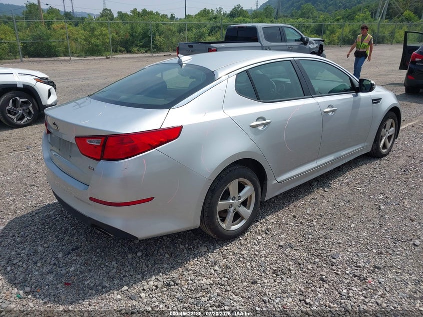 2015 Kia Optima VIN 5XXGM4A76FG505411 IAAI salvage auction — FRONT END, Salvage (Idaho), sold $675 on 2026-08-01 (photo 4)