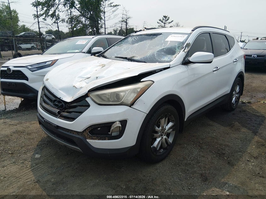 2013 Hyundai Santa fe VIN 5XYZU3LA5DG067422 IAAI salvage auction — NORMAL WEAR, Salvage Title, sold $875 on 2026-07-21 (photo 2)