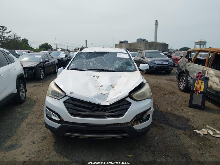 2013 Hyundai Santa fe VIN 5XYZU3LA5DG067422 IAAI salvage auction — NORMAL WEAR, Salvage Title, sold $875 on 2026-07-21 (photo 6)