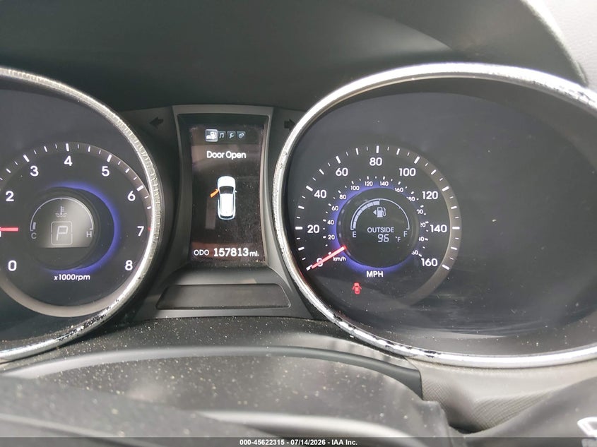 2013 Hyundai Santa fe VIN 5XYZU3LA5DG067422 IAAI salvage auction — NORMAL WEAR, Salvage Title, sold $875 on 2026-07-21 (photo 7)