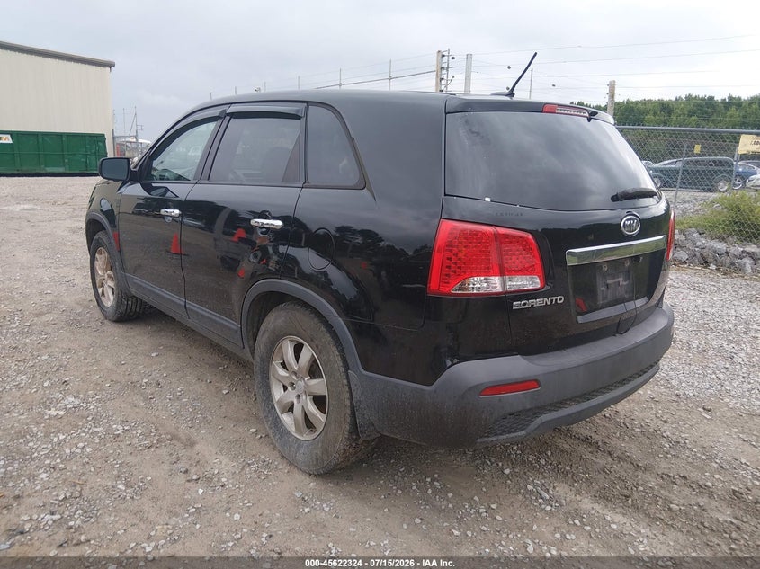 2011 Kia Sorento VIN 5XYKT3A17BG149432 IAAI salvage auction — NORMAL WEAR, Clear (Tennessee), sold $500 on 2026-07-29 (photo 3)