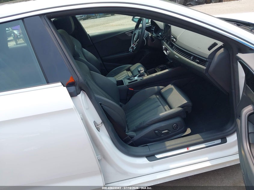 2022 Audi A5 VIN WAUDACF58NA029361 IAAI salvage auction — FRONT END, Salvage Title, sold $10,500 on 2026-08-27 (photo 5)