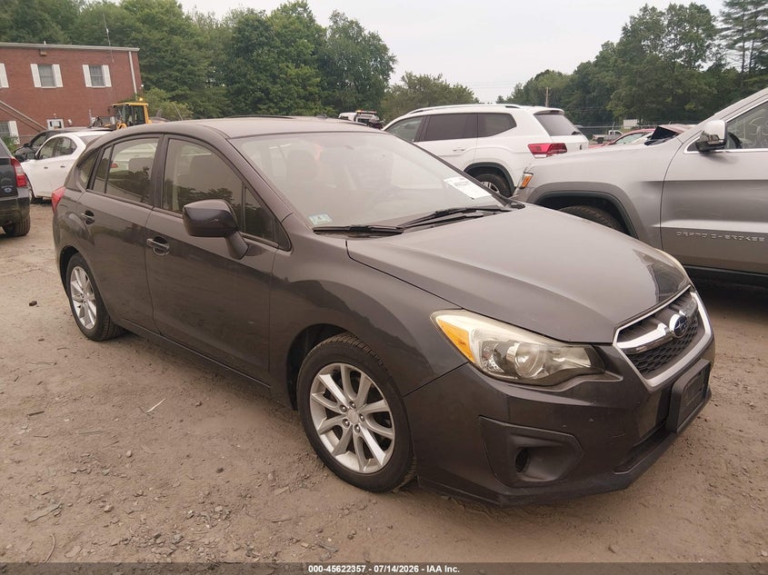 2014 Subaru Impreza VIN JF1GPAC62E8249222 IAAI salvage auction — SIDE, Clear (Massachusetts), sold $600 on 2026-07-18 (photo 1)