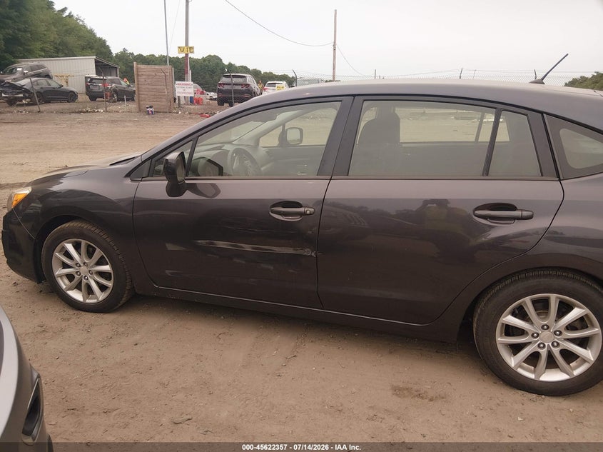 2014 Subaru Impreza VIN JF1GPAC62E8249222 IAAI salvage auction — SIDE, Clear (Massachusetts), sold $600 on 2026-07-18 (photo 6)