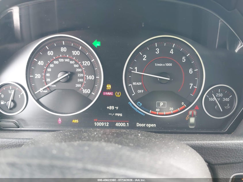 2016 BMW 3er VIN WBA8E9G57GNU30077 IAAI salvage auction — RIGHT FRONT, Salvage Title, sold $2,550 on 2026-08-18 (photo 7)