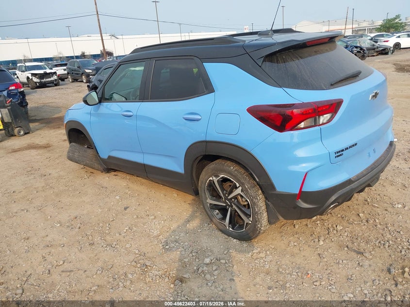 2023 Chevrolet Trailblazer VIN KL79MUSL7PB108623 IAAI salvage auction — FRONT END, Mv-907A (New York), sold $8,000 on 2026-08-02 (photo 3)