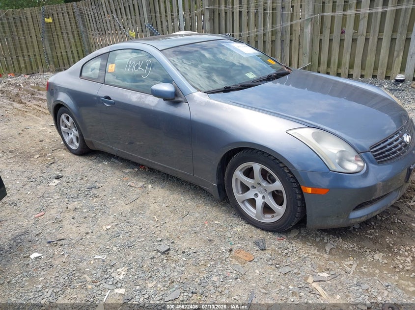 2005 Infiniti G35 VIN JNKCV54E25M418785 IAAI salvage auction — NORMAL WEAR, Clear (Virginia), sold $2,025 on 2026-07-20 (photo 1)