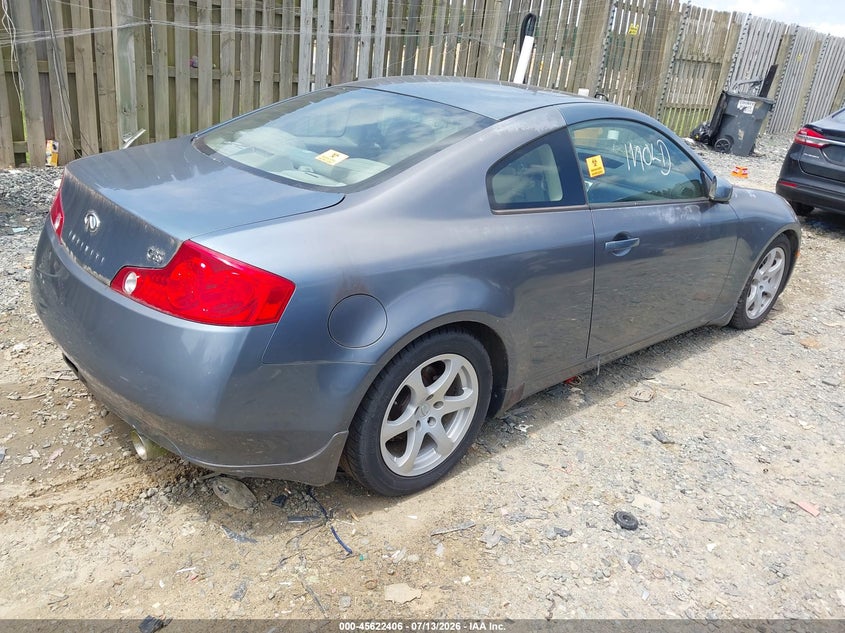 2005 Infiniti G35 VIN JNKCV54E25M418785 IAAI salvage auction — NORMAL WEAR, Clear (Virginia), sold $2,025 on 2026-07-20 (photo 4)