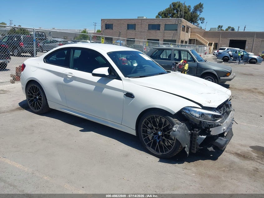 2021 BMW M2 VIN WBS2U7C02M7H03528 IAAI salvage auction — FRONT END, Salvage Title, sold $18,000 on 2026-08-17 (photo 1)