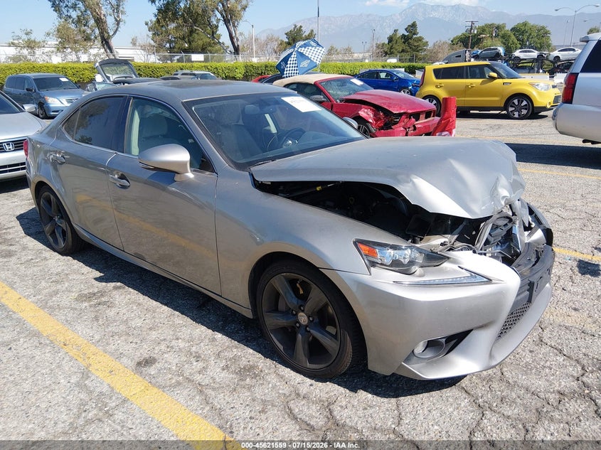 2014 Lexus Is VIN JTHBE1D28E5004267 IAAI salvage auction — FRONT END, Salvage (California), sold $2,800 on 2026-08-11 (photo 1)