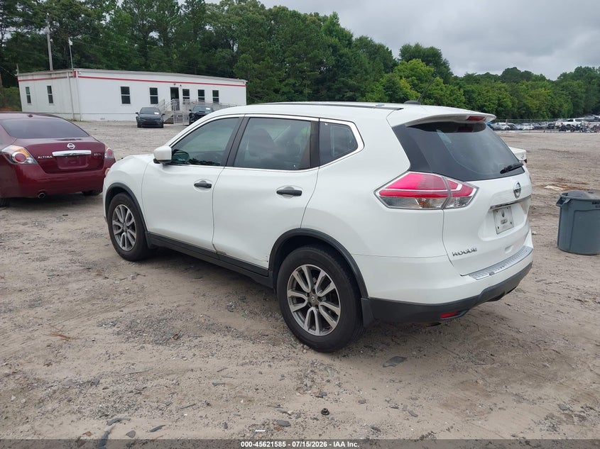 2016 Nissan Rogue VIN KNMAT2MT5GP613552 IAAI salvage auction — NORMAL WEAR, Clear (Georgia), sold $900 on 2026-07-31 (photo 3)