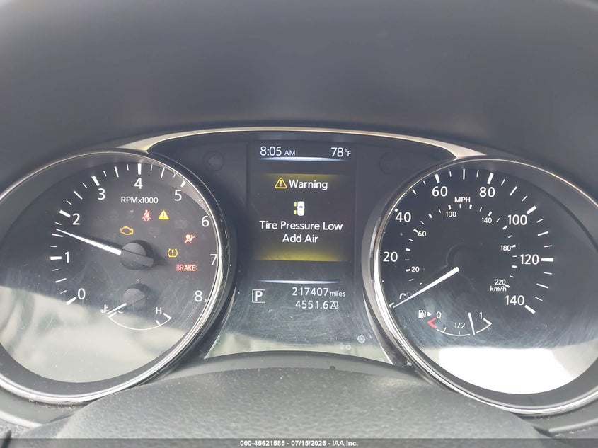 2016 Nissan Rogue VIN KNMAT2MT5GP613552 IAAI salvage auction — NORMAL WEAR, Clear (Georgia), sold $900 on 2026-07-31 (photo 7)