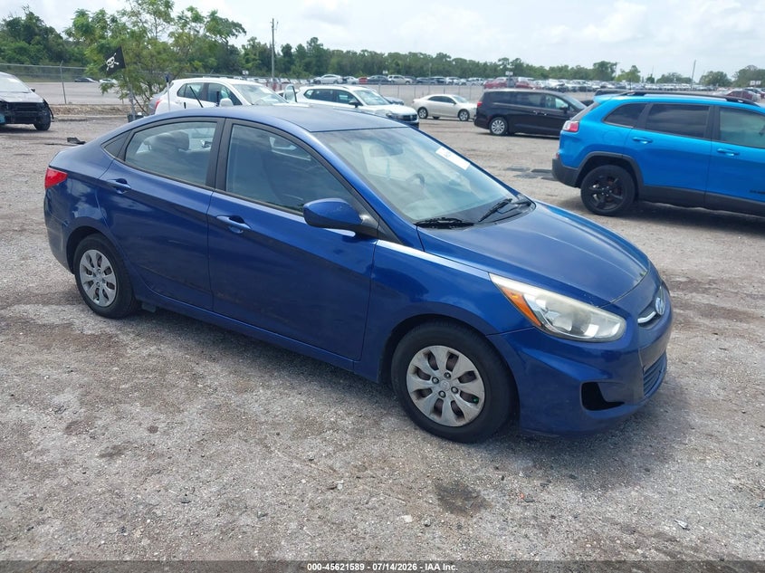 2016 Hyundai Accent VIN KMHCT4AE9GU963385 IAAI salvage auction — NORMAL WEAR, Clear (Montana), sold $25 on 2026-07-24 (photo 1)