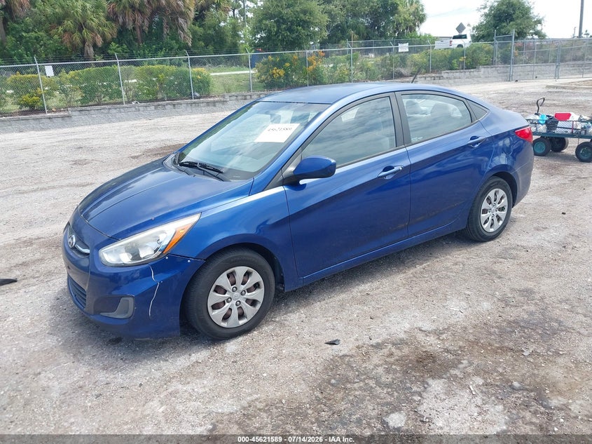 2016 Hyundai Accent VIN KMHCT4AE9GU963385 IAAI salvage auction — NORMAL WEAR, Clear (Montana), sold $25 on 2026-07-24 (photo 2)