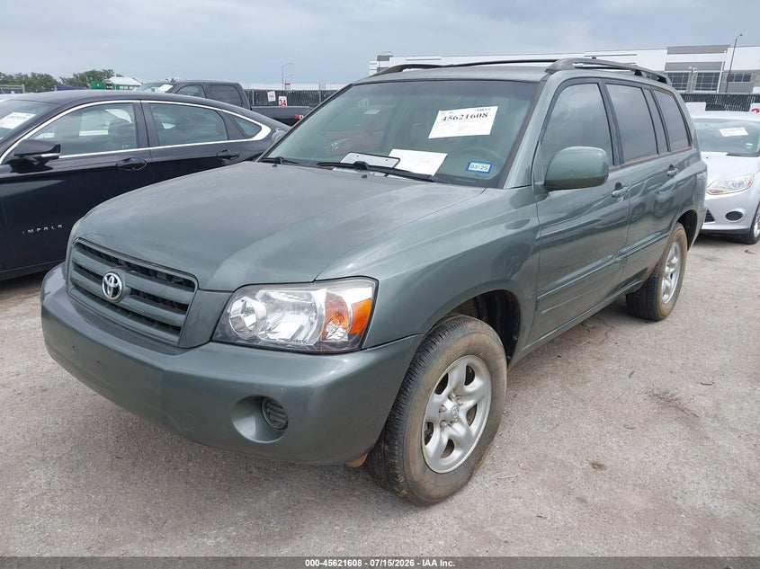 2005 Toyota Highlander VIN JTEDP21A050057821 IAAI salvage auction — NORMAL WEAR, Original (Texas), sold $25 on 2026-07-28 (photo 2)