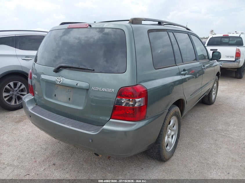 2005 Toyota Highlander VIN JTEDP21A050057821 IAAI salvage auction — NORMAL WEAR, Original (Texas), sold $25 on 2026-07-28 (photo 4)