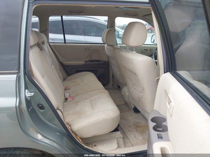 2005 Toyota Highlander VIN JTEDP21A050057821 IAAI salvage auction — NORMAL WEAR, Original (Texas), sold $25 on 2026-07-28 (photo 8)