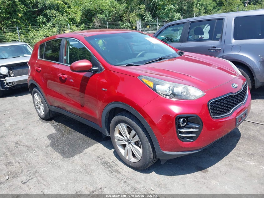 2018 Kia Sportage VIN KNDPMCAC9J7303753 IAAI salvage auction — NORMAL WEAR, Clear (North Carolina), sold $2,175 on 2026-07-30 (photo 1)