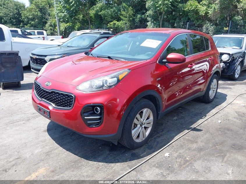 2018 Kia Sportage VIN KNDPMCAC9J7303753 IAAI salvage auction — NORMAL WEAR, Clear (North Carolina), sold $2,175 on 2026-07-30 (photo 2)