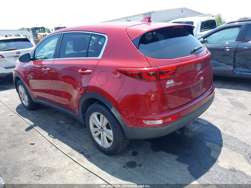 2018 Kia Sportage VIN KNDPMCAC9J7303753 IAAI salvage auction — NORMAL WEAR, Clear (North Carolina), sold $2,175 on 2026-07-30 (photo 3)