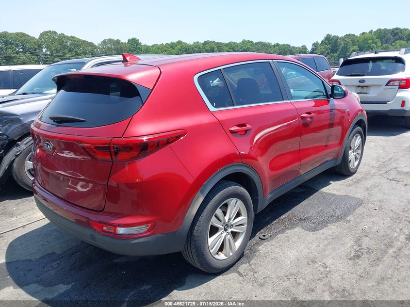 2018 Kia Sportage VIN KNDPMCAC9J7303753 IAAI salvage auction — NORMAL WEAR, Clear (North Carolina), sold $2,175 on 2026-07-30 (photo 4)