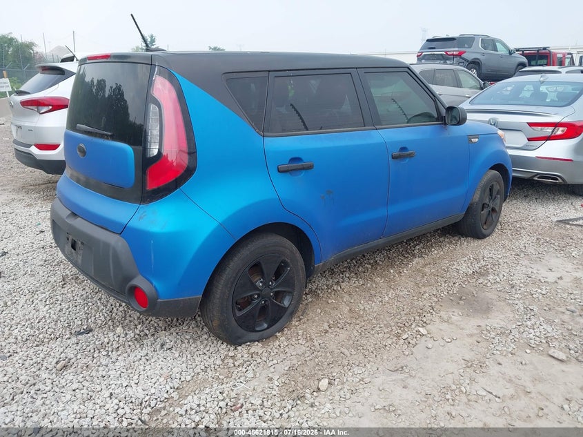 2014 Kia Soul VIN KNDJN2A22E7103243 IAAI salvage auction — NORMAL WEAR, Clear (Illinois), sold $25 on 2026-07-29 (photo 4)