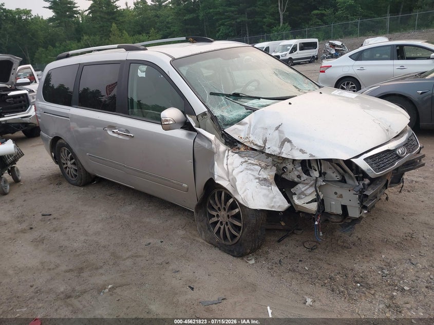 2012 Kia SEDONA VIN KNDMH4C79C6494693 IAAI salvage auction — SIDE, Clear (Massachusetts), sold $400 on 2026-07-24 (photo 1)