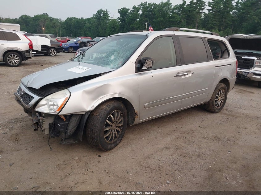 2012 Kia SEDONA VIN KNDMH4C79C6494693 IAAI salvage auction — SIDE, Clear (Massachusetts), sold $400 on 2026-07-24 (photo 2)