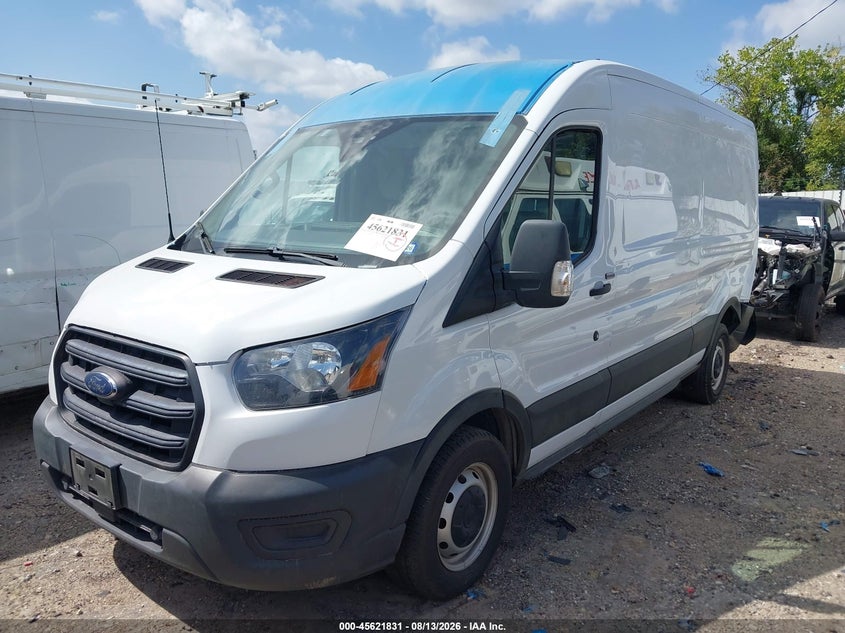 2020 Ford Transit-250 VIN 1FTBR1C8XLKB70705 IAAI salvage auction — REAR END, Clear (Texas), sold $7,150 on 2026-08-19 (photo 2)
