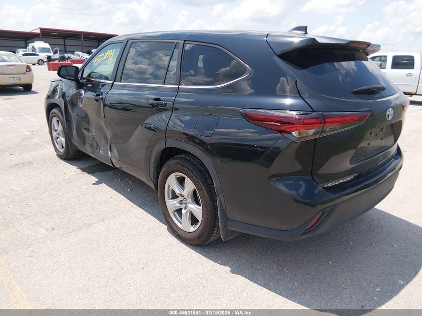 2025 Toyota Highlander VIN 5TDKDRBH1SS584350 IAAI salvage auction — LEFT FRONT, Clear (Missouri), sold $20,100 on 2026-07-23 (photo 3)