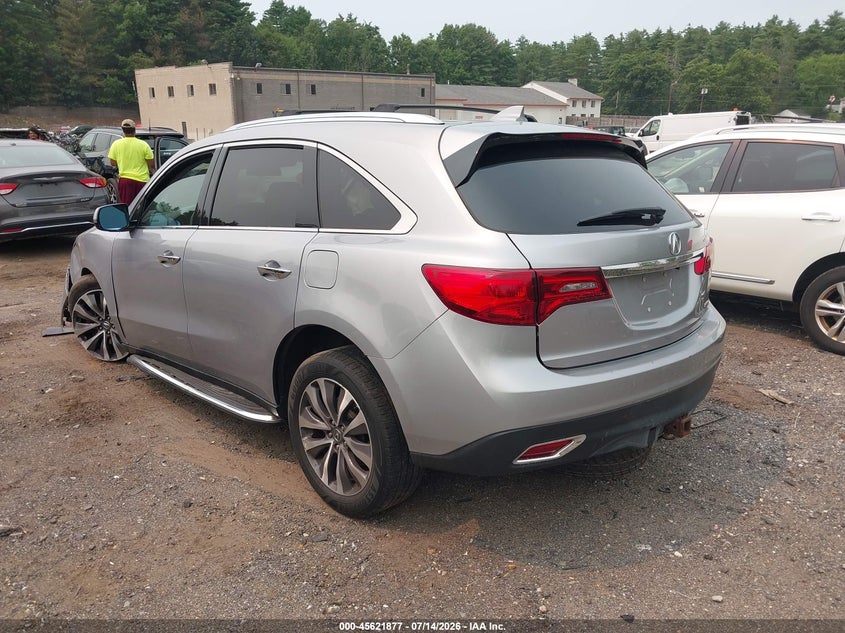 2016 Acura Mdx VIN 5FRYD4H48GB056915 IAAI salvage auction — Unknown, Wait Title, sold $1,100 on 2026-09-05 (photo 3)