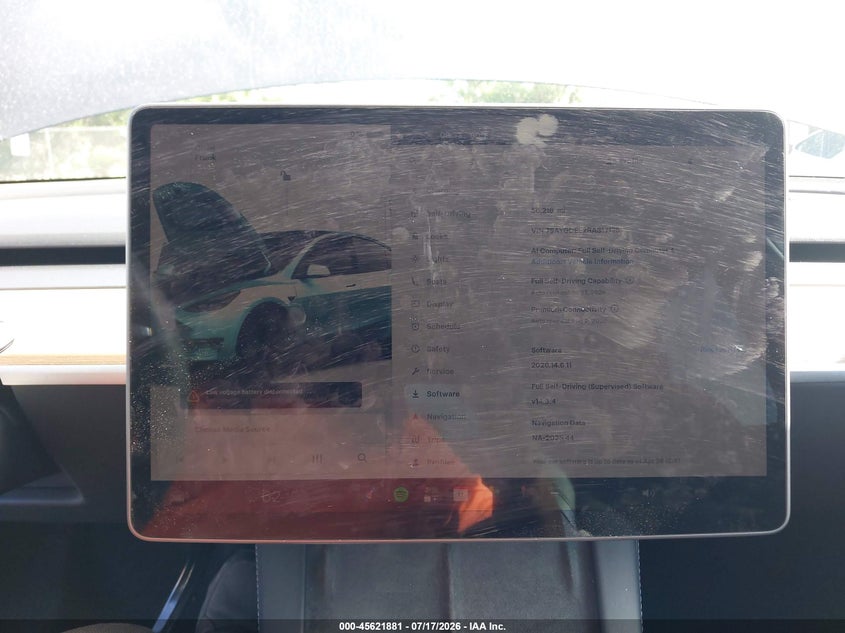 2024 Tesla Model y VIN 7SAYGDEE2RA317125 IAAI salvage auction — FRONT END, Salvage Title, sold $13,950 on 2026-08-27 (photo 7)